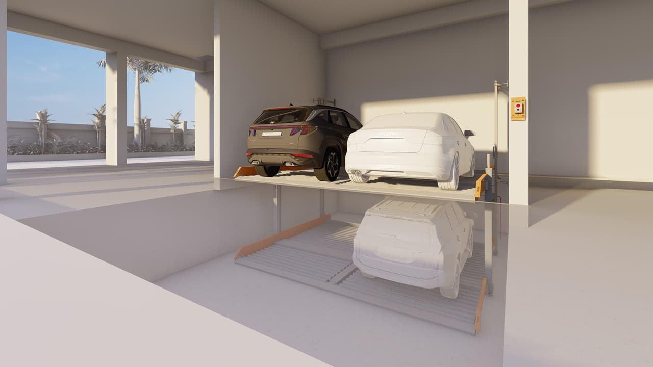 2 Level Independent Parking System [With Pit]