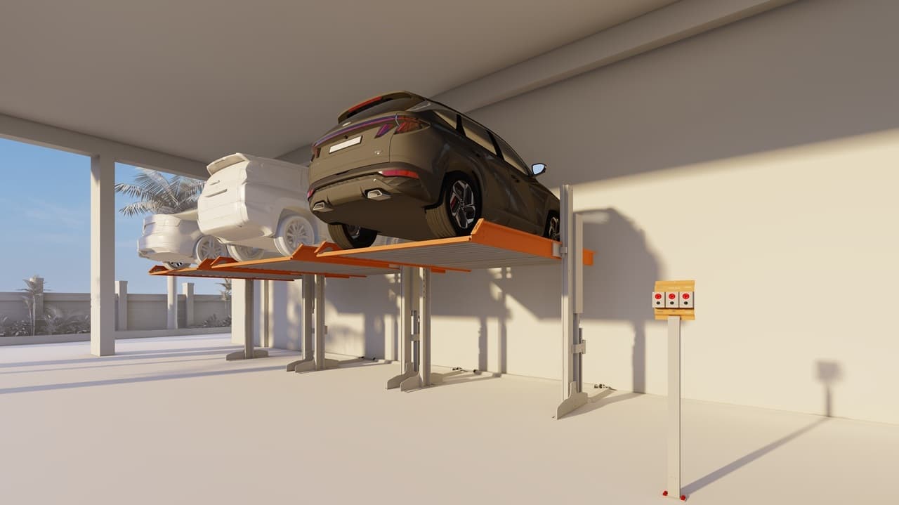 2 Level Dependent Stack Parking System