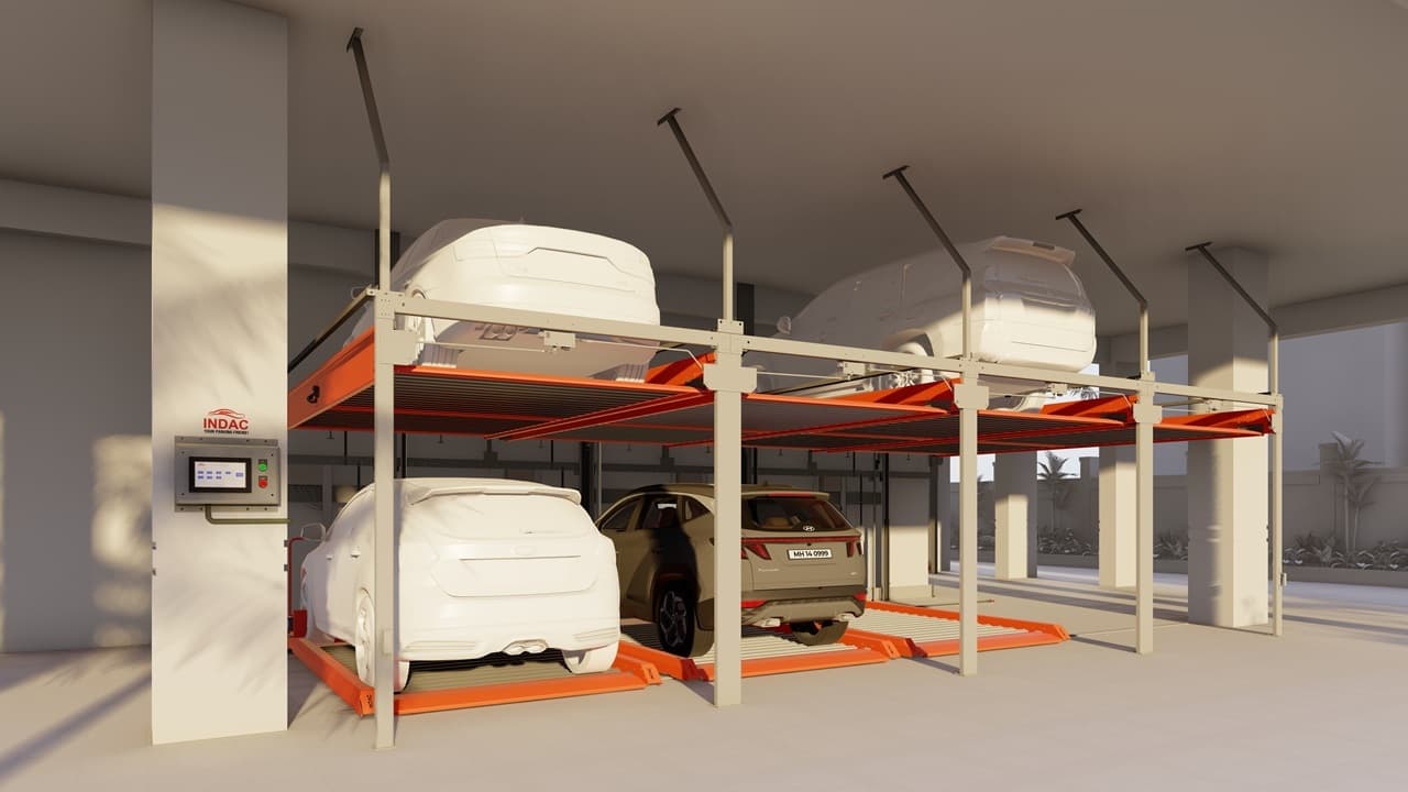 2 Level Independent Puzzle Parking System