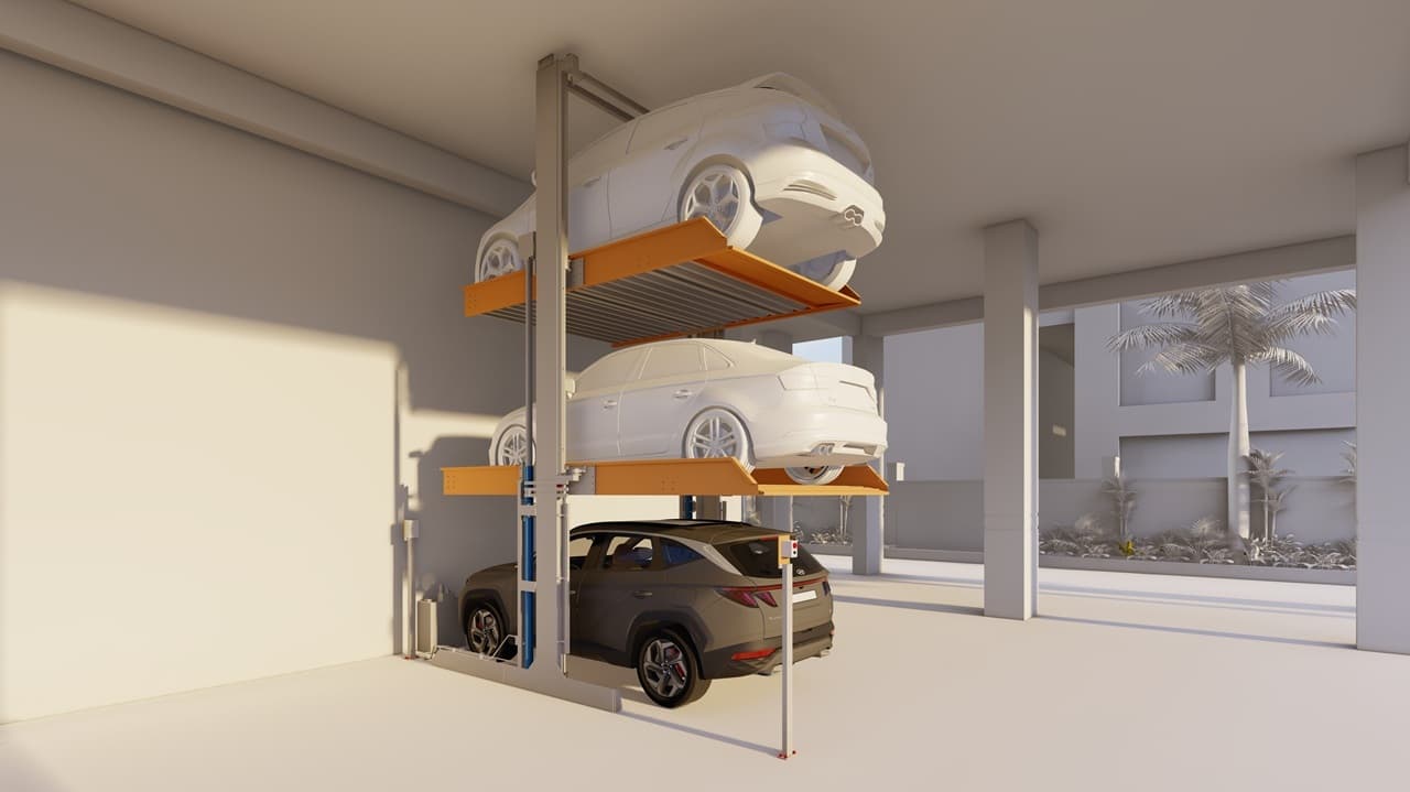 3 Level Dependent Stack Parking System