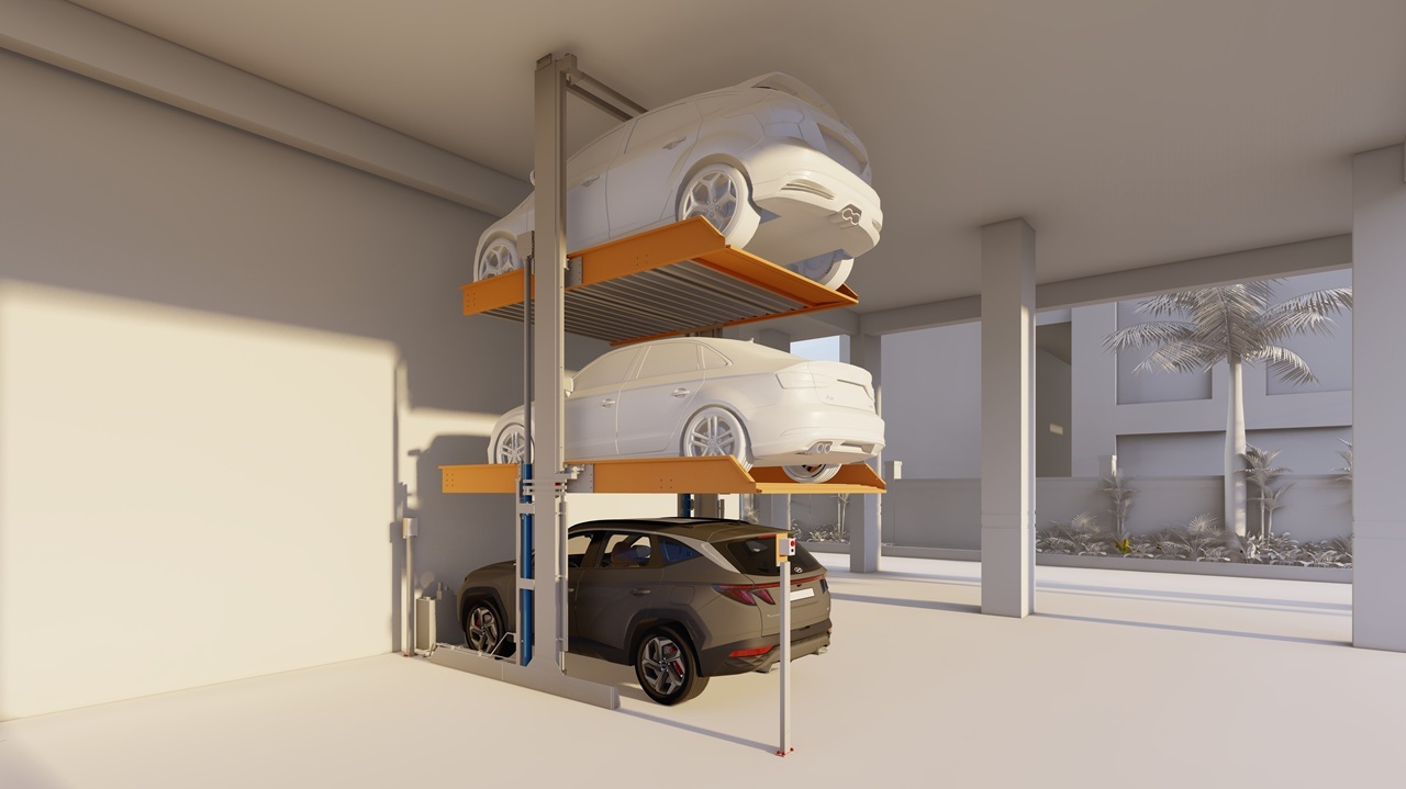 3 Level Dependent Stack Parking System